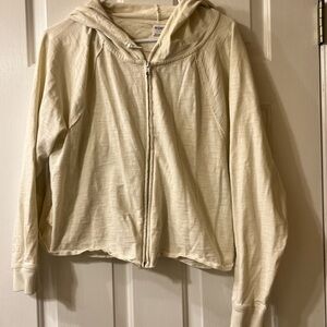 PINK Victoria's Secret Off-White Zip-Up Hoodie Ptp 20